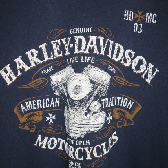 Harley-Davidson Mens T Shirt Ankara L - Picture 2 of 5